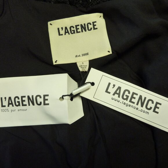 L'AGENCE Alectra Double Breasted Tweed Jacket - Picture 12 of 12